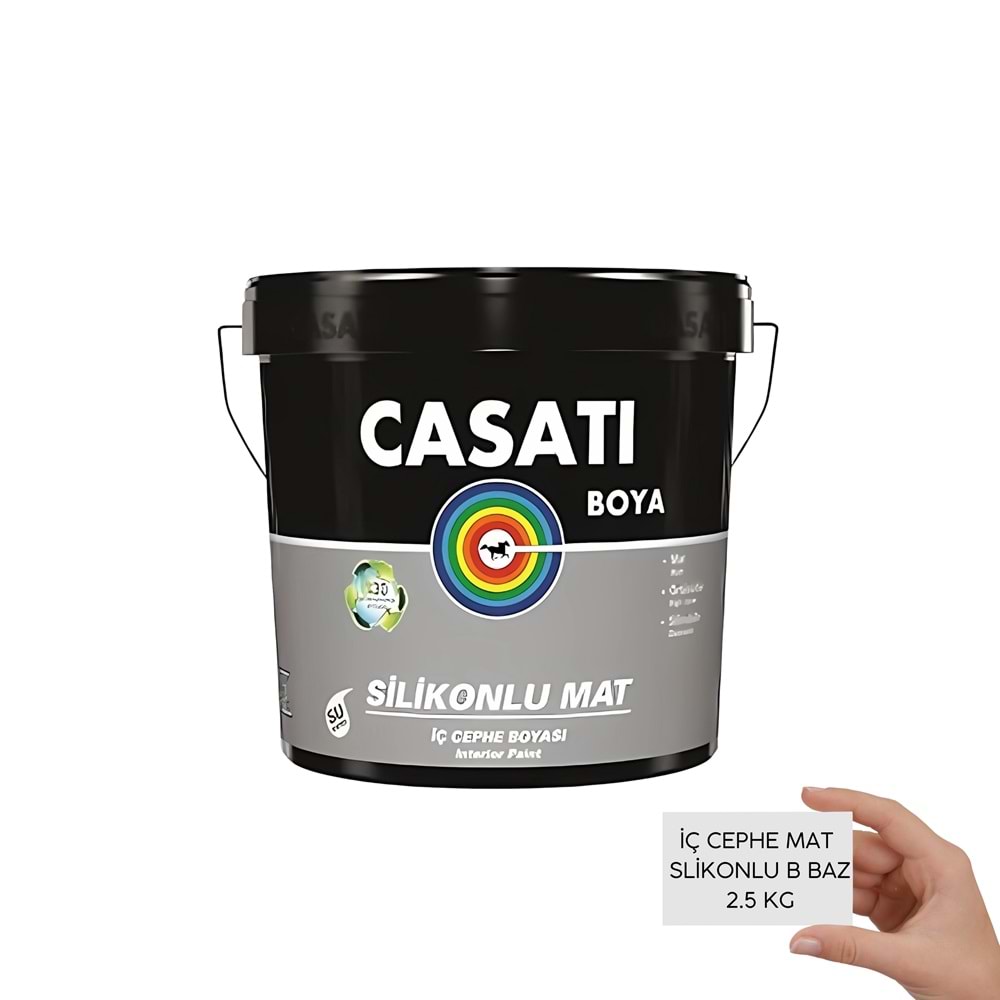 CASATİ İÇ CEPHE B BAZ SİLİKONLU MAT 2.5 LT