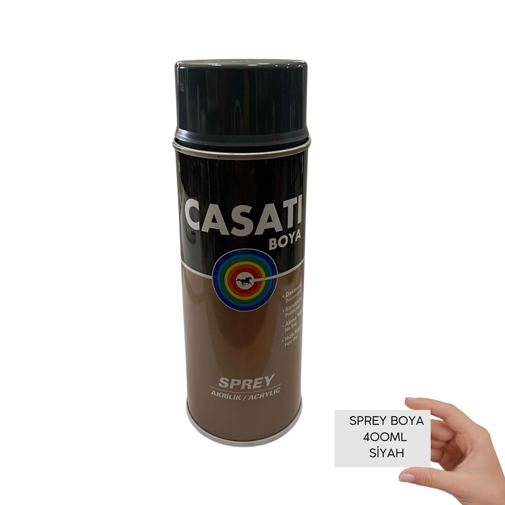 CASATİ SPREY BOYA 400 ML SİYAH