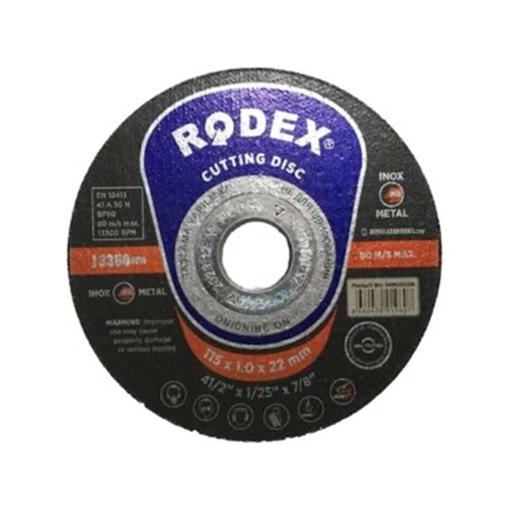 RODEX SİLİCİ TAŞ 115*6.0*22 MM MAVİ-SİYAH SRS6115