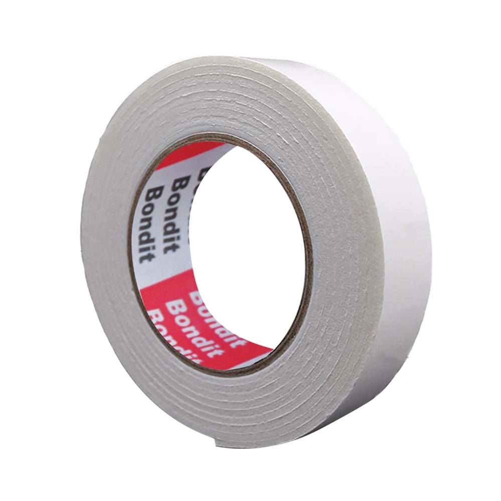 AYNA BANTI-ÇİFT TARAF KÖPÜK-24MM*2 MT-BONDİT-BEYAZ