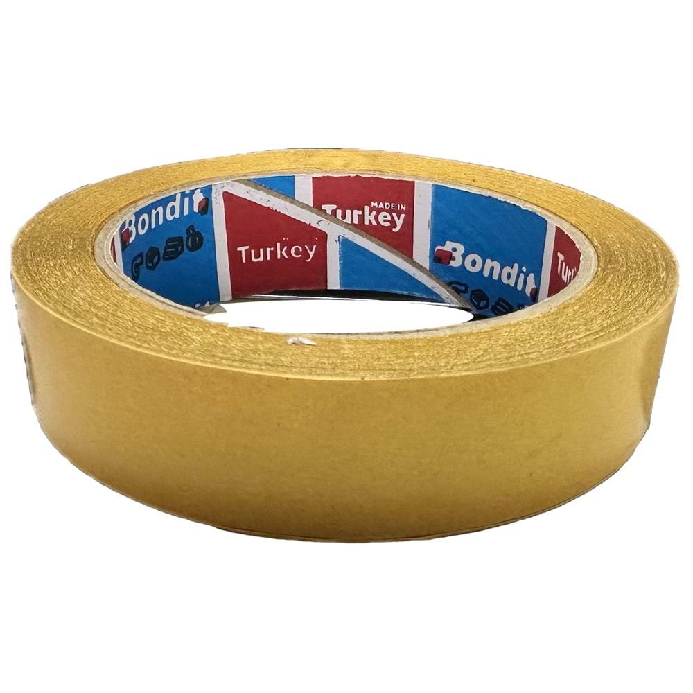 BONDİT ÇİFT TARAF ŞEFFAF HALI BANDI 24 MM*25 MT SARI