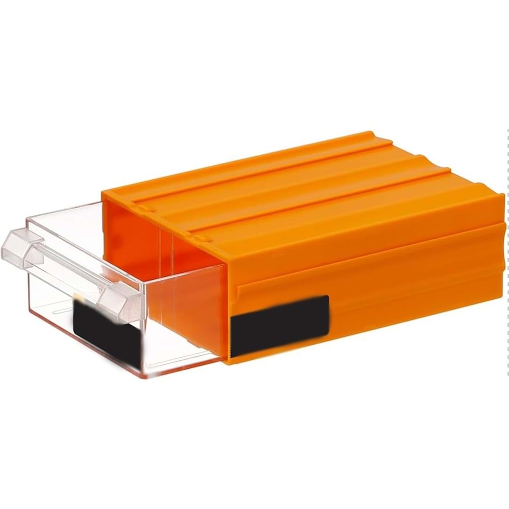 ÇEKMECELİ KUTU PLASTİK 17*6.5*10.5 CM SARI ORIENT