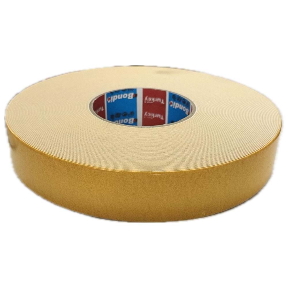 BONDİT ÇİFT TARAFLI HAVANA KÖPÜK BANT 36 MM*25 MT SARI