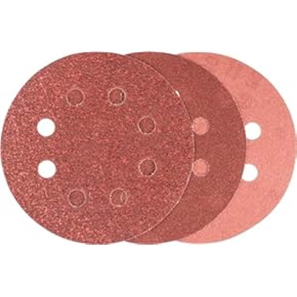 RODEX DELİKLİ CIRTLI ZIMPARA PEDİ 225 MM*180 KUM KIRMIZI