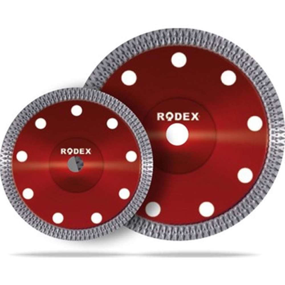 RODEX TURBO İNCE SERAMİK KESME TEPSİ 115 MM KIRMIZI RRP115