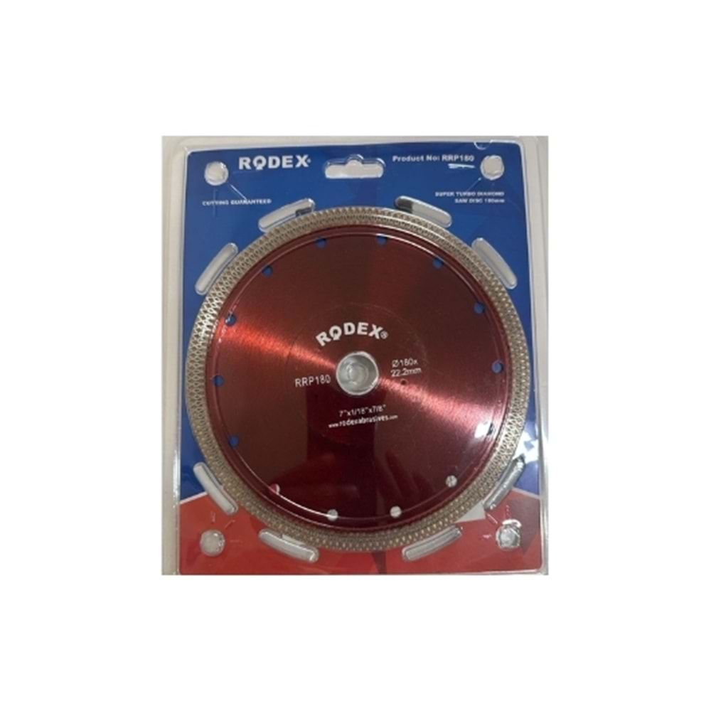 RODEX TURBO SERAMİK KESME TEPSİ 180 MM KIRMIZI RRP180
