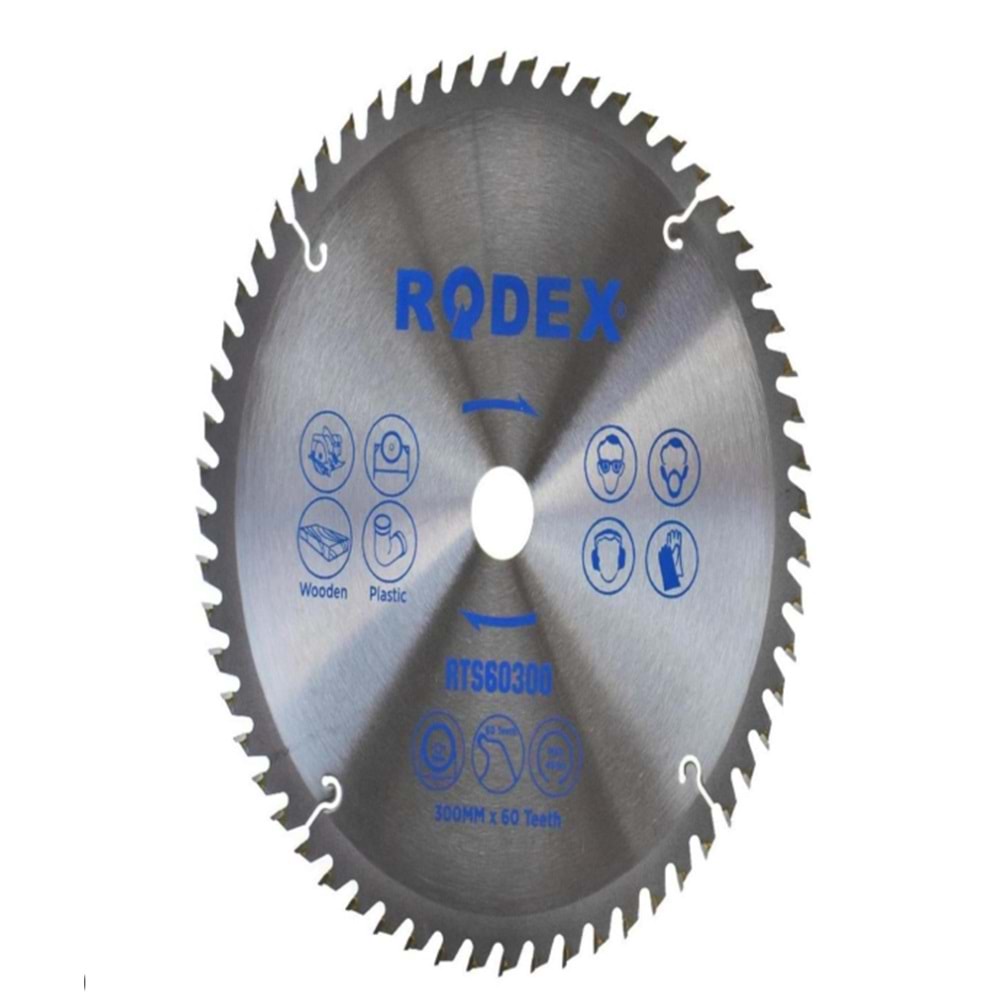 RODEX AHŞAP SUNTA TESTERESİ DİSK AHŞAP 300MM*60T RTS60300