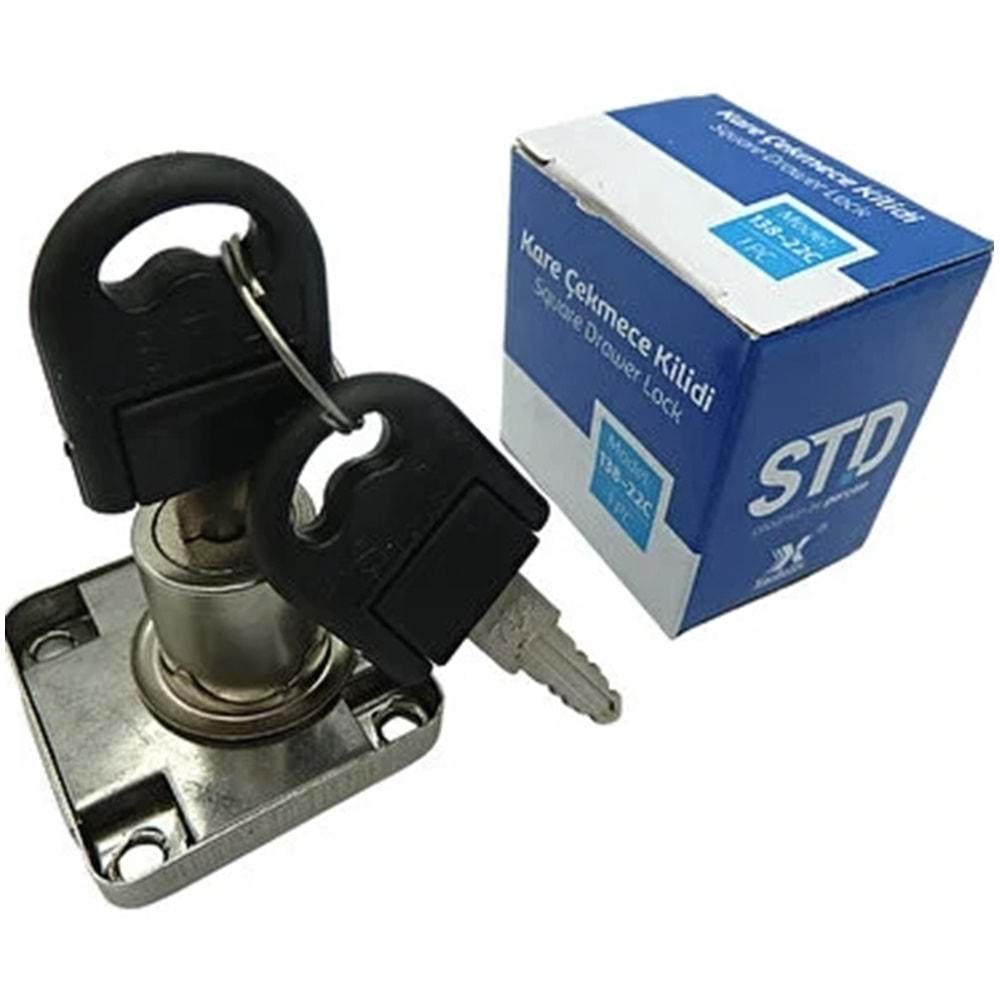 ÇEKMECE KİLİDİ KARE 138 KROM STD