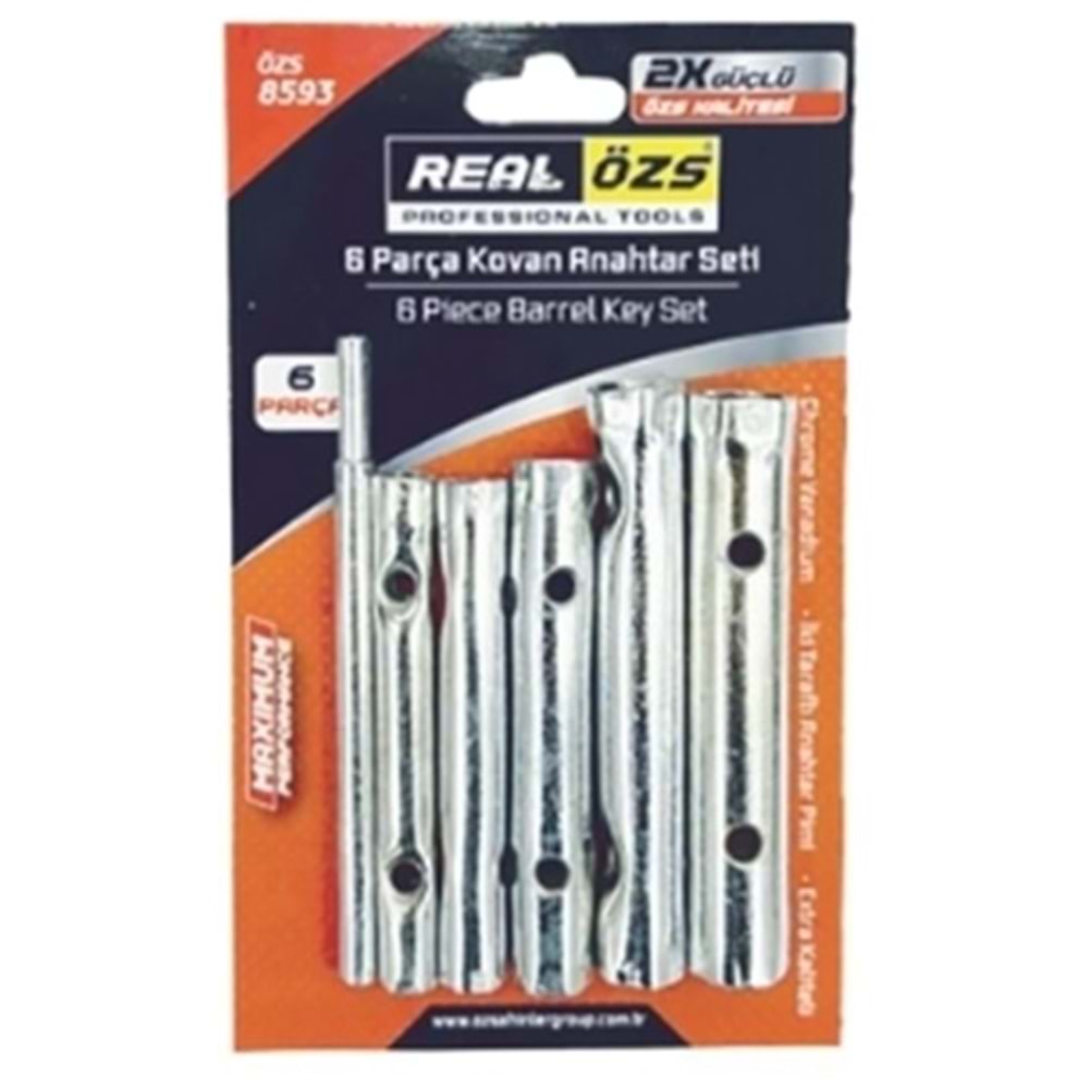DMAX REAL BUJİ ANAHTARI SET 6 PARÇA 8/9-16/17 KROM ÖZS8593