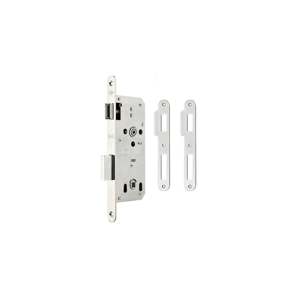 KALE İÇ KAPI KİLİDİ GÖMME OVAL KROM141/R45MM