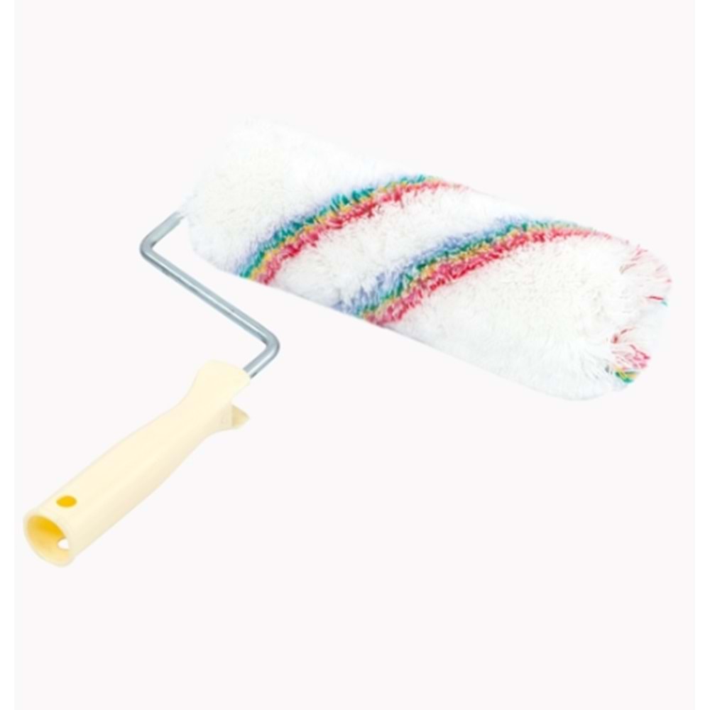 GÖKKUŞAĞI SİLİKONLU BOYA RULO FIRÇA 25 CM BEYAZ