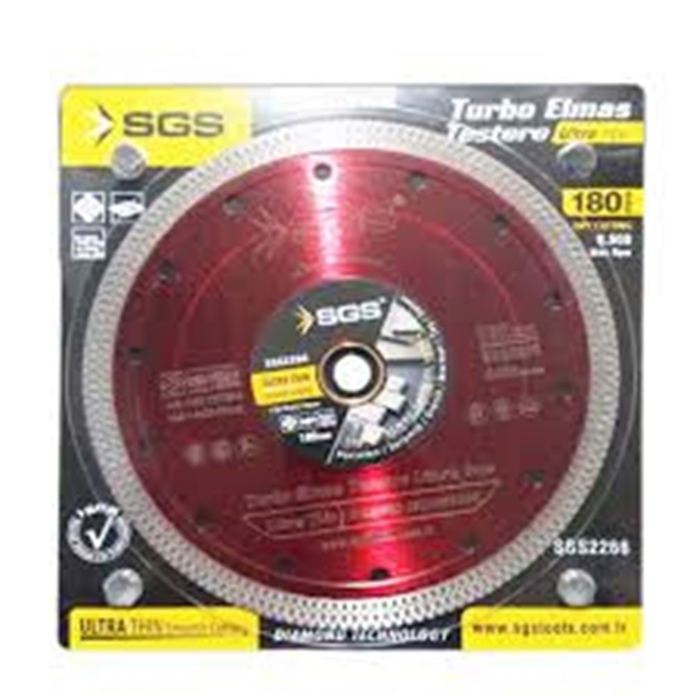 SGS YAŞ KESİM SERAMİK KESME TEPSİ 180 MM SARI