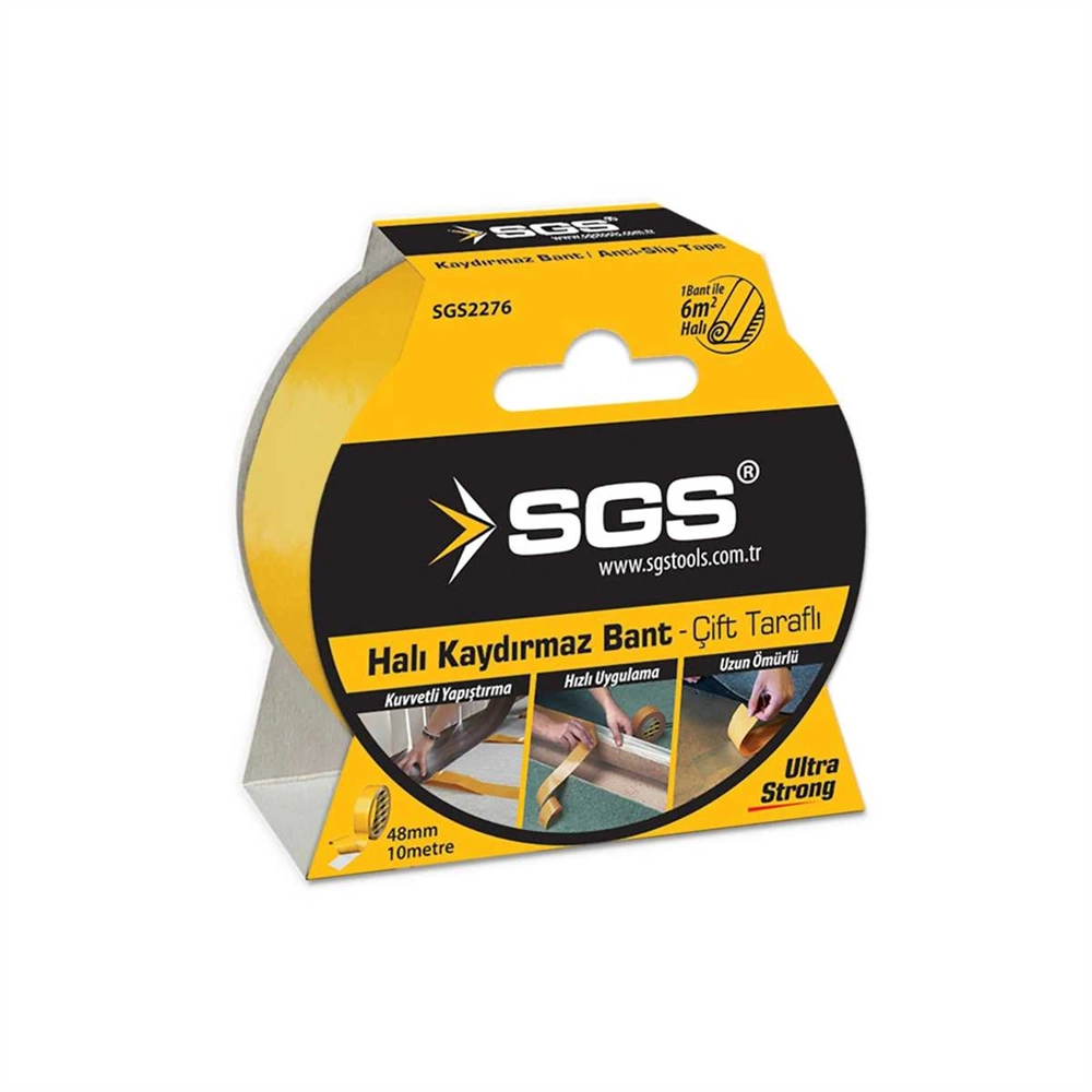 HALI BANDI-ÇİFT TARAFLI-48MM*10MT-SGS-SARI