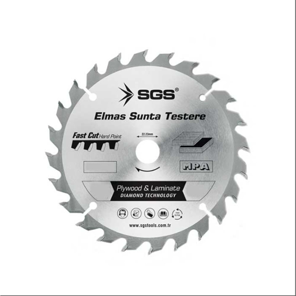 DAİRE TESTERE BIÇKISI ELMAS-SUNTA-230 MM*40 T-SGS-