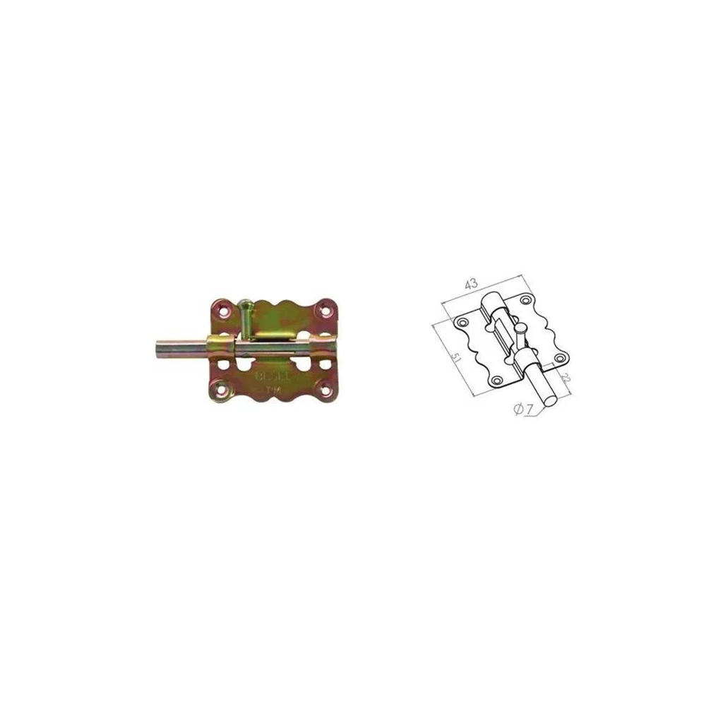 MAVZER SÜRGÜ KELEBEK 4*5 CM SARI BEŞEL
