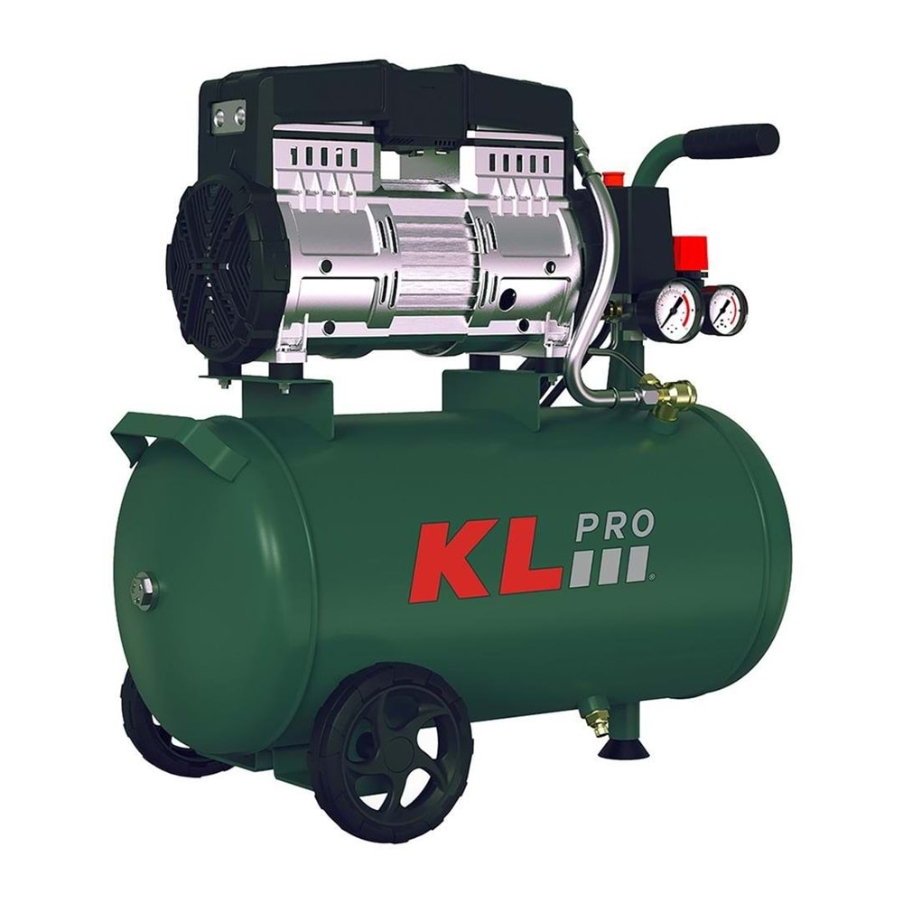 KL YAĞSIZ SESSİZ HIZLI KOMPRESÖR 24 LT 2 HP (1.5KW)