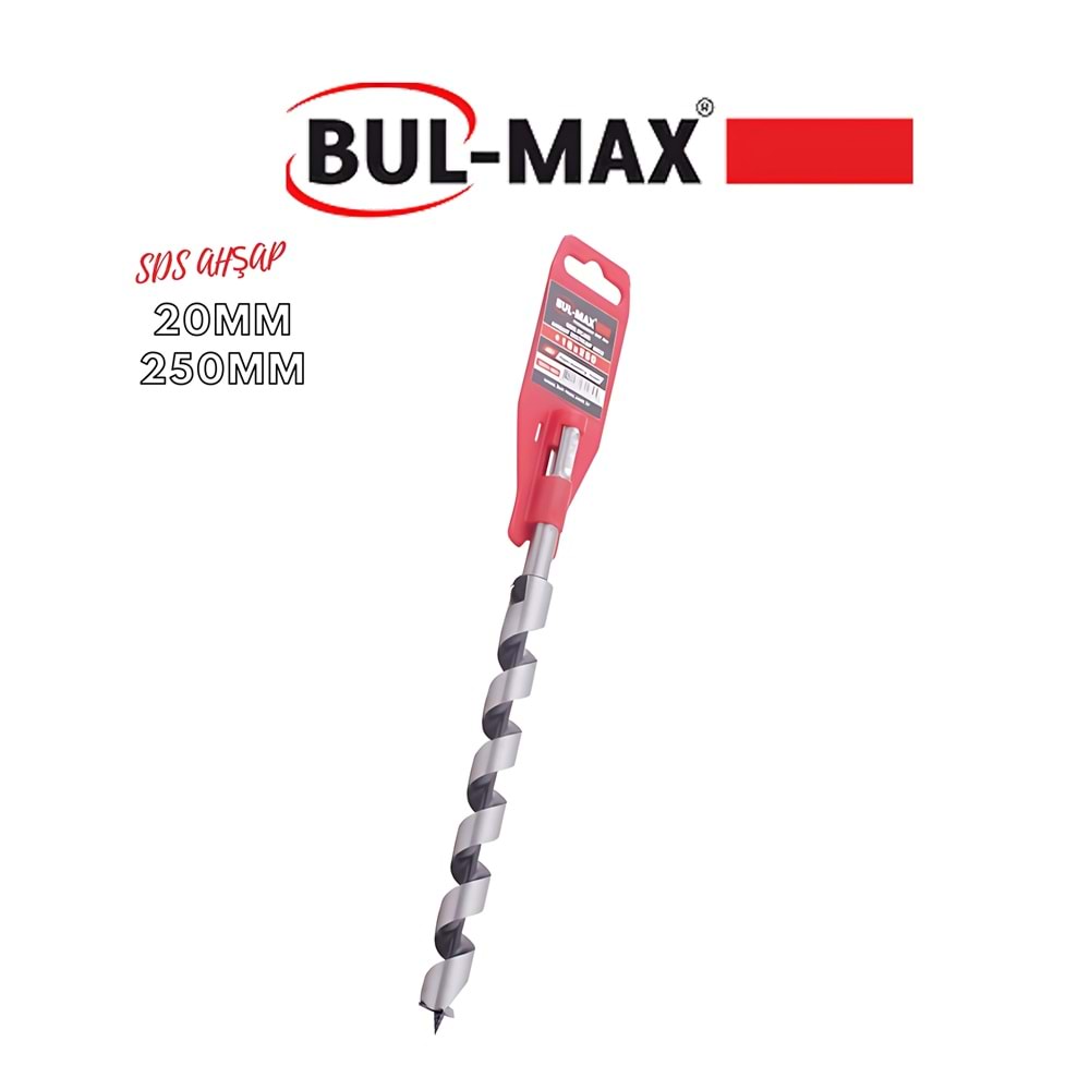 BUL-MAX SDS AHŞAP MATKAP UCU 20*250 SİLVER