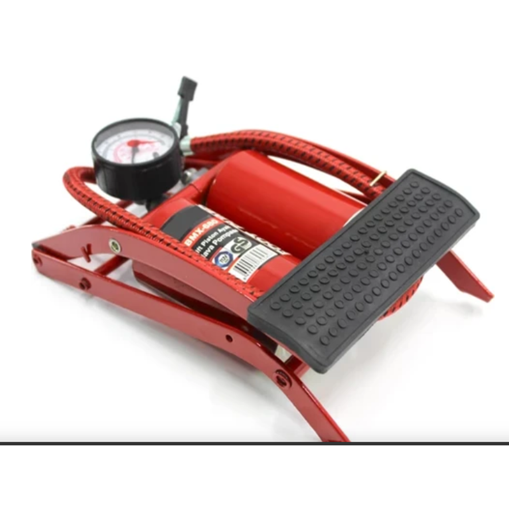 BİSİKLET POMPASI AYAKTA ÇİFT PİSTON 50 BAR SARI BUL-MAX