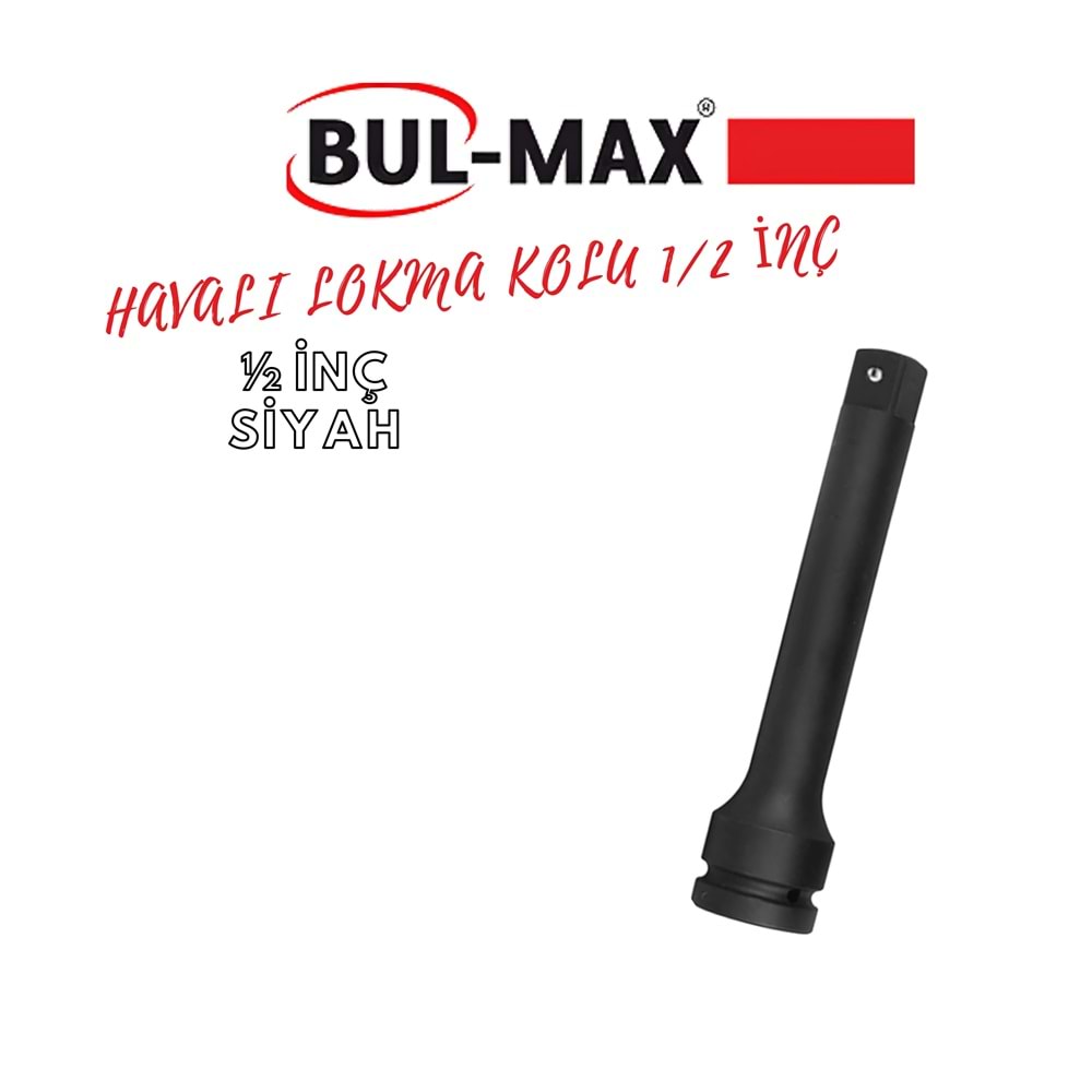 BUL-MAX HAVALI LOKMA KOLU 1/2 İNÇ SİYAH