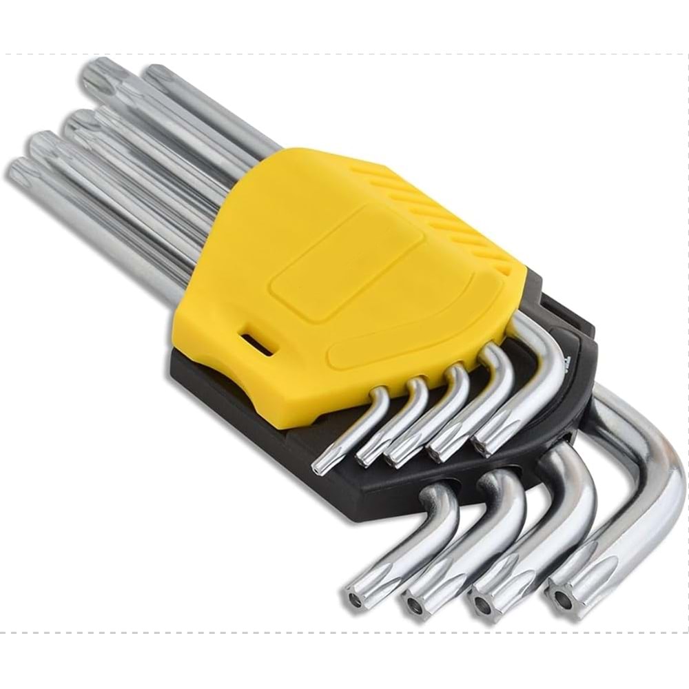 TORK ANAHTAR SET T SAPLI-6 PARÇA T10-T40 SARI BUL-MAX