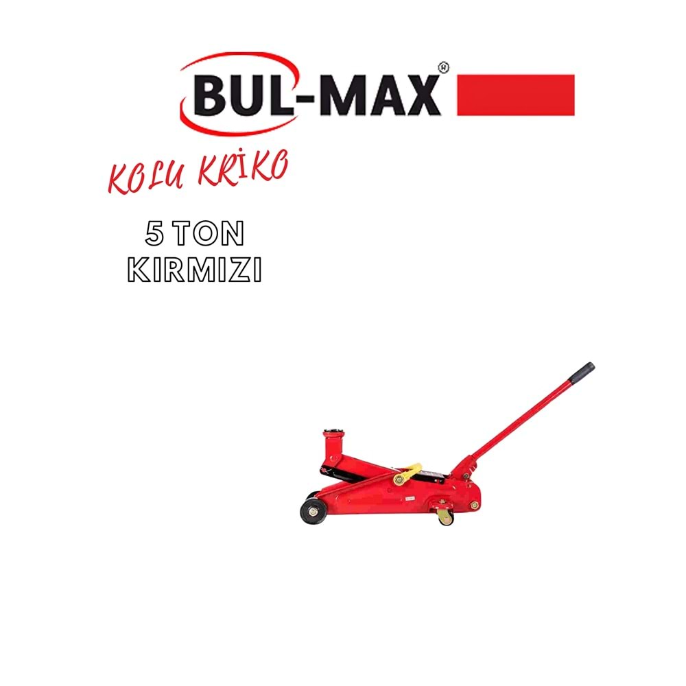 BUL-MAX KOLLU KRİKO 5 TON KIRMIZI
