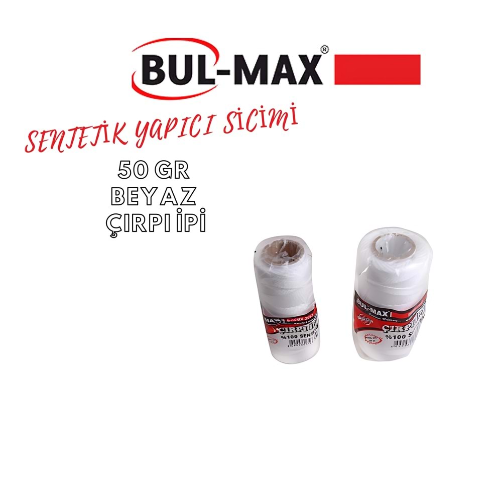 BUL-MAX SENTETİK YAPICI SİCİMİ 50 GR BEYAZ