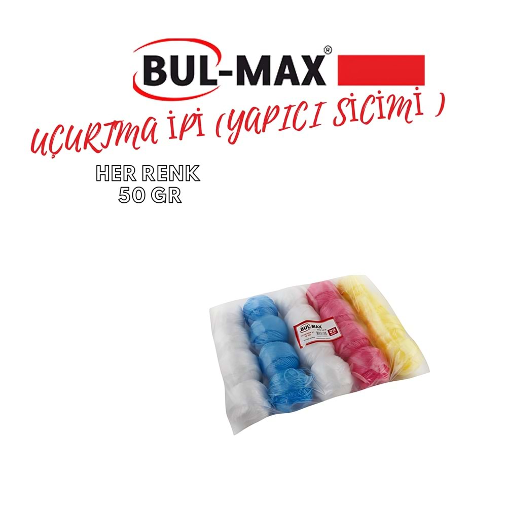 BUL-MAX UÇURTMA İPİ YAPICI SİCİMİ 50 GR HER RENK