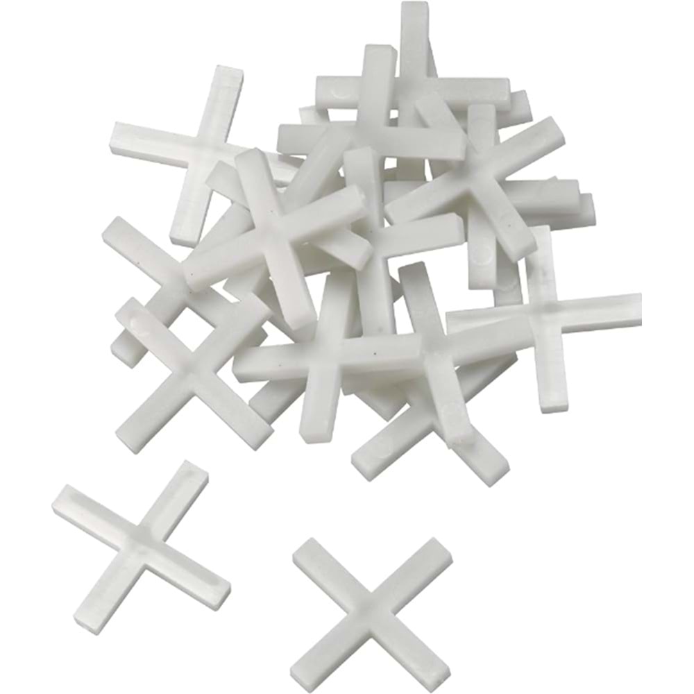 QUALİTY PLASTİK FAYANS DERZ ARTISI 250 ADET 3.5 MM BEYAZ
