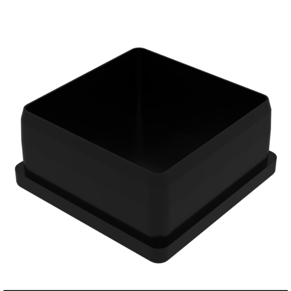 EDU PLASTİK TEKNE TAPASI 50.5 MM SİYAH