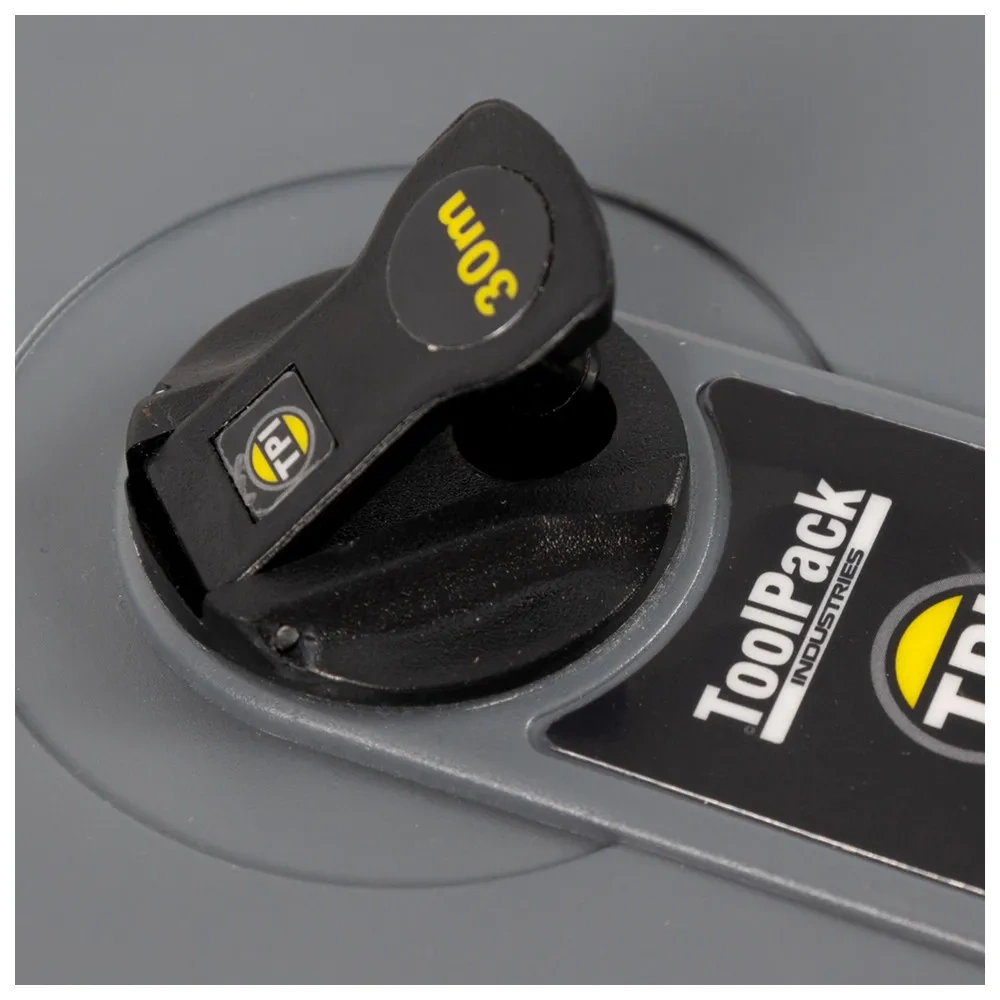 METRE ŞERİT-FİBERGLASS-30 MT*14 MM-QFLEXX-GRİ
