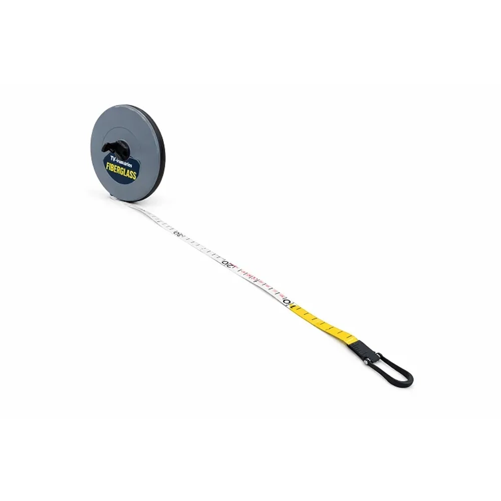 METRE ŞERİT-FİBERGLASS-50 MT-QFLEXX-GRİ