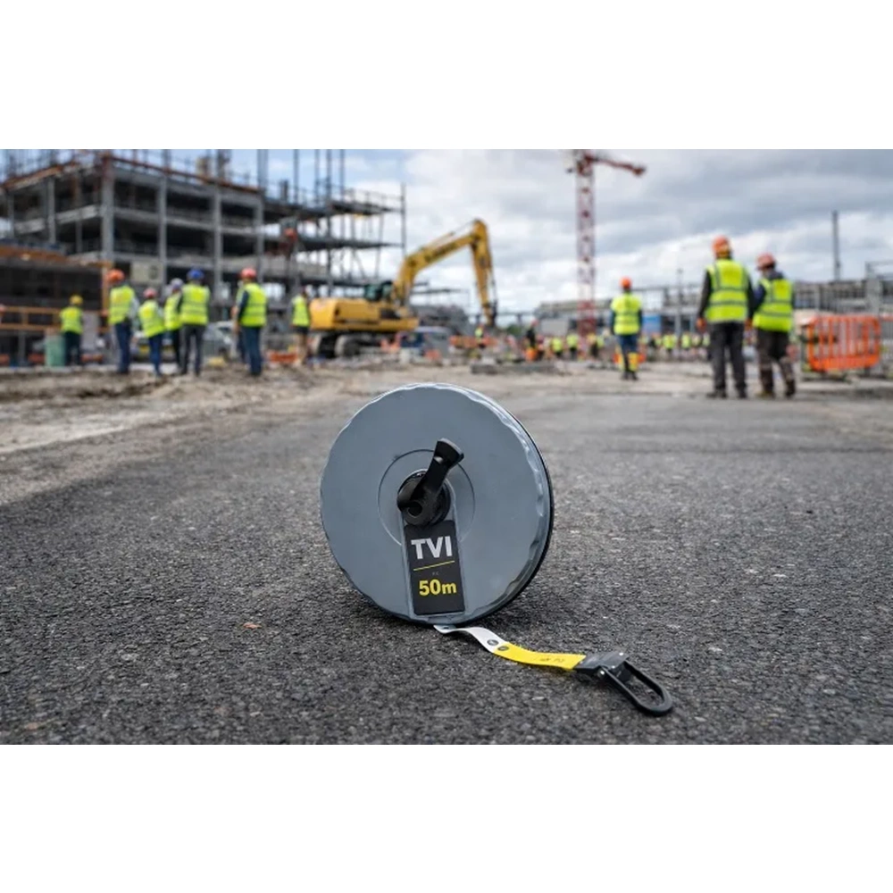 METRE ŞERİT-FİBERGLASS-50 MT-QFLEXX-GRİ