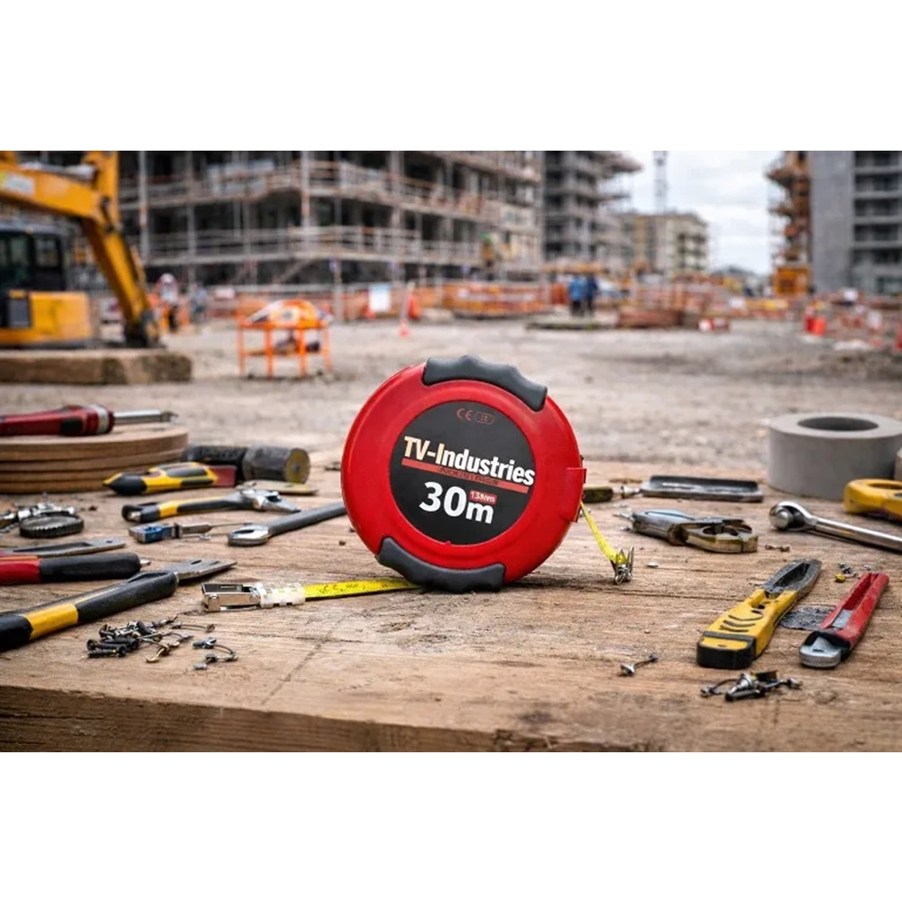 METRE ŞERİT-ÇELİK-30 MT-QFLEXX-KIRMIZI