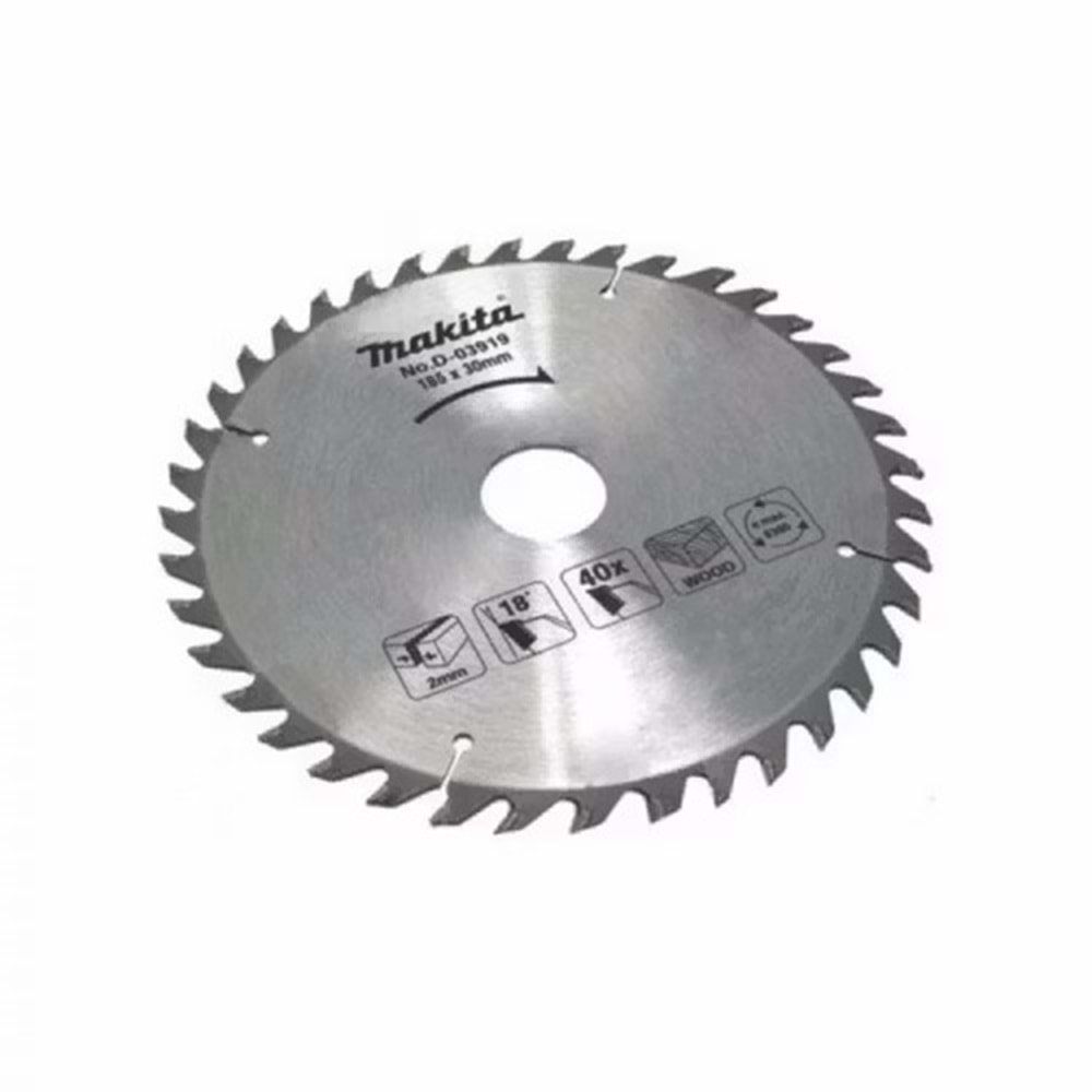 DAİRE TESTERE BIÇKISI SUNTA 185*30 MM*40 T MAKİTA