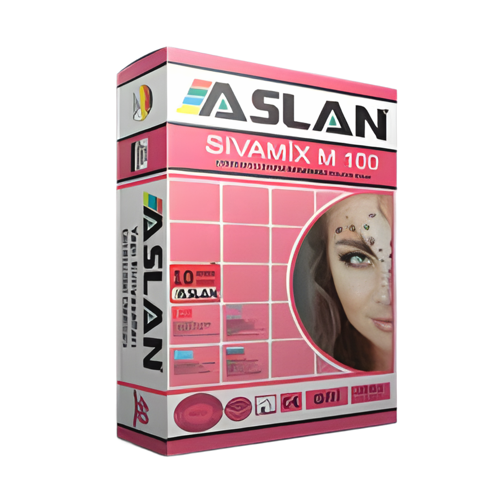 SIVAMİX M100-SIVA-40 KG-ASLAN-GRİ