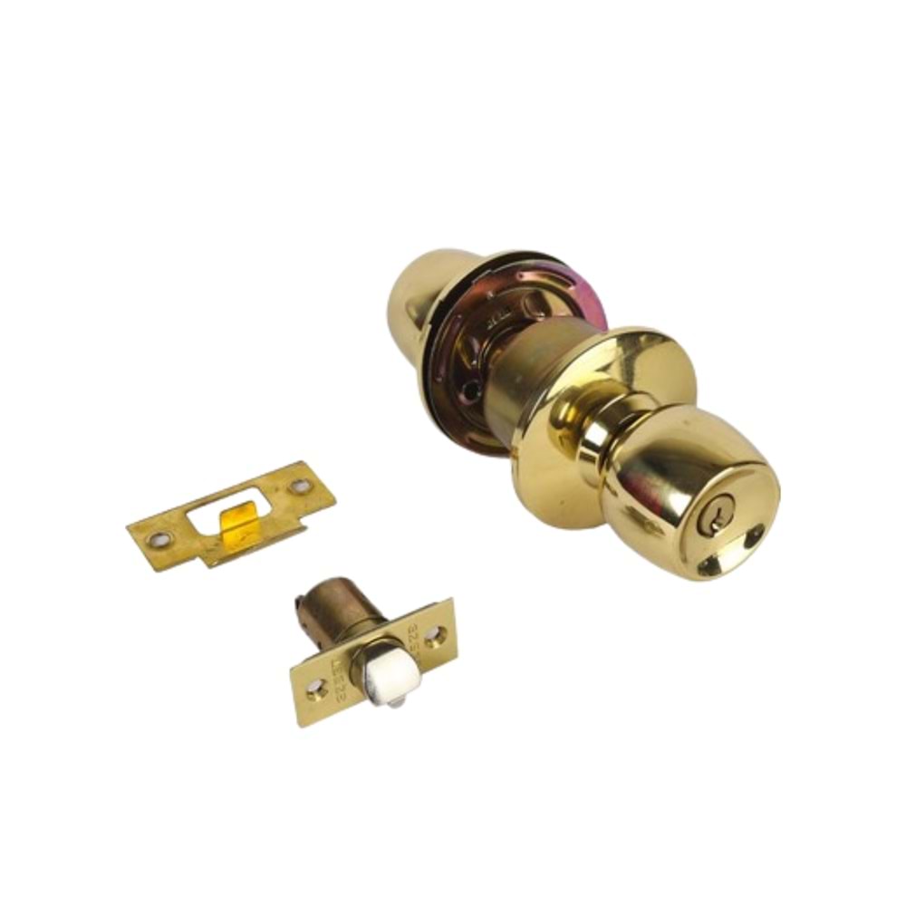 TENYALE PRİNÇ OTEL KAPI KİLİDİ 60 MM SARI