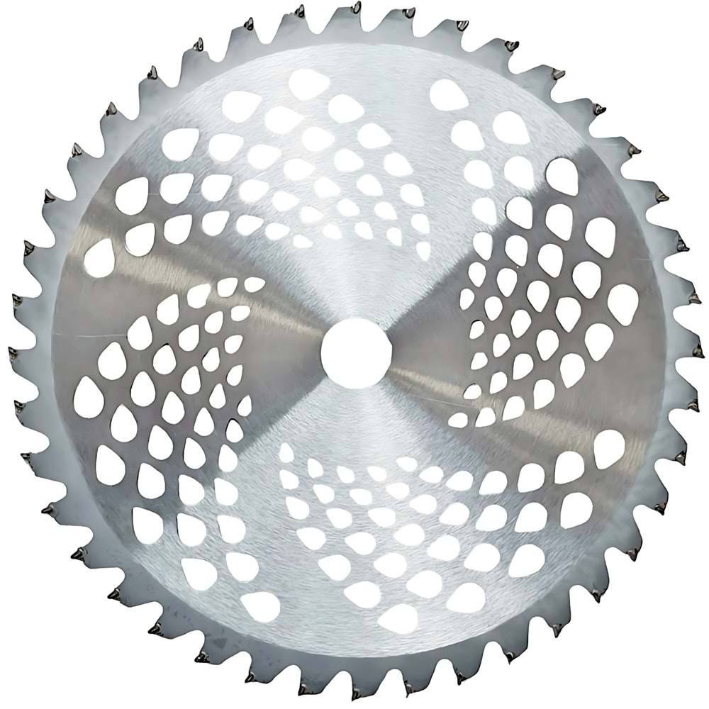 BRUSH CUTTER DELİKLİ OT BİÇME ELMAS TEPSİ 255*25.4*40T SİLVER