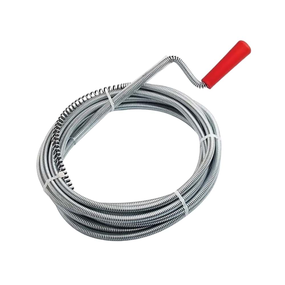 KUPA SPRAL ESNEK YAY LAVABO AÇMA TELİ 5 MM*5 MT SİLVER