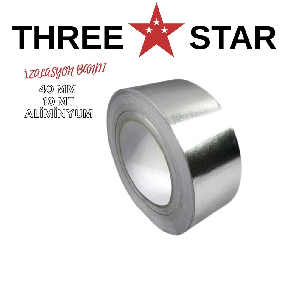THREE STAR ALÜMİNYUM İZOLASYON BANDI 44*10 MT