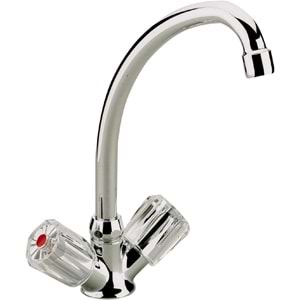 LAVABO ÇEŞMESİ KUGU-TEK DELİK-1/2 İNÇ-EDU-KROM