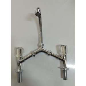 LAVABO ÇEŞMESİ AKRİL-İKİ DELİK-1/2 İNÇ-EDU-AKRİLİK KRO