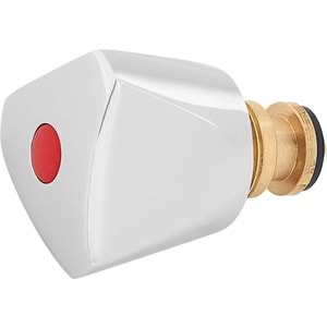 BRUSE METAL ÜÇGEN ÇEŞME BAŞI KOMPLE 1/2(SICAK-SOĞUK) KROM