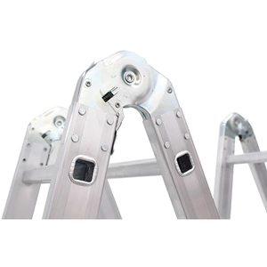 MERDİVEN AKROBAT ALÜMİNYUM 4*4= 16 BASAMAK KROM VİZYON