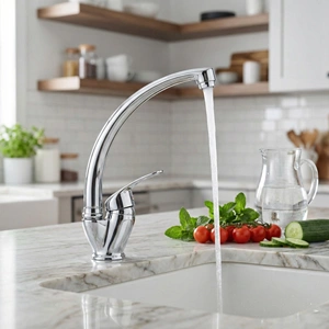 MUTFAK ÇEŞMESİ MİX KUĞU KLASİK TM004 KROM Y.A.Ş