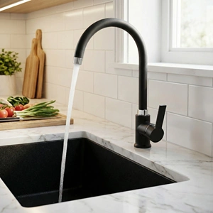 MUTFAK ÇEŞMESİ MİX KUĞU ZİFİR SİYAH TM061 SİYAH Y.A.Ş