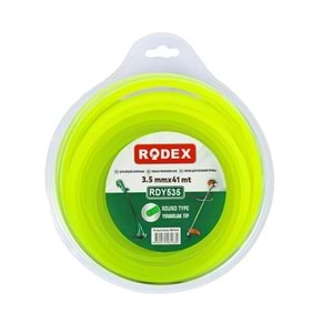 RODEX OT BİÇME MİSİNA YUVARLAK 3,5*41 MT YEŞİL RDY535