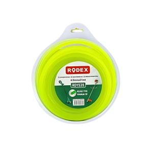 RODEX YUVARLAK OT BİÇME MİSİNA 4*31MT YEŞİL RDY539