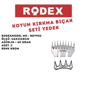 RODEX KOYUN KIRKMA BIÇAK SETİ YEDEK ŞEF RDY902
