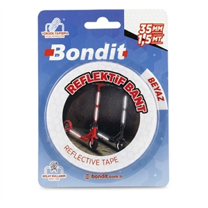 FOSFORLU BANTI-GECE GÖRÜŞ-35MM*1,5MT-BONDİT-BEYAZ