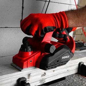 RODEX PLANYA MAKİNESİ ELEKTİRİK 82*3,5MM 910W KIRMIZI RDX3901